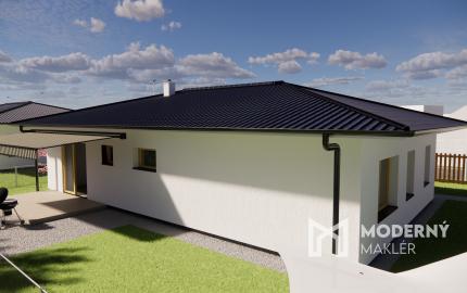 Na predaj 4-izbový bungalov TYP DOMU A  v obci Jelka