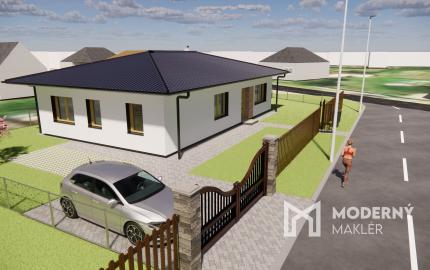 Na predaj 4-izbový bungalov TYP DOMU A  v obci Jelka