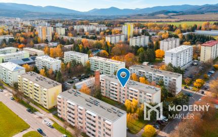 Na prenájom 2-izbový byt s loggiou v Martine na Severe