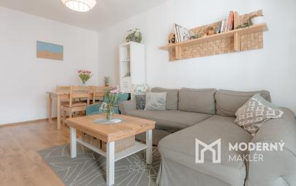 Na prenájom kompletne zariadený 2-izbový byt v centre Martina