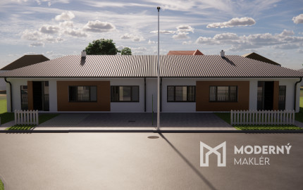 Na predaj 4-izbový rodinný dom TYP DOMU B  v obci Jelka