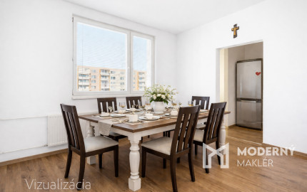 Na predaj slnečný 3,5-izbový byt v Nitre na sídlisku Klokočina