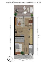 Na predaj novostavba v Lehniciach - časť trojdomu A