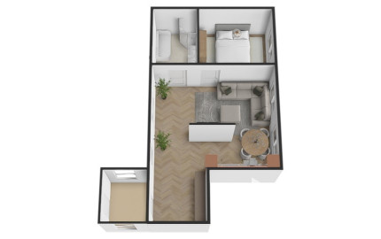 Na predaj 2-izbový byt v Bánovciach nad Bebravou