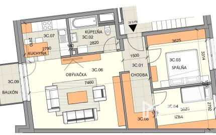 Na predaj zariadený 3-izbový byt s parkingom v Liptovskom Mikuláši
