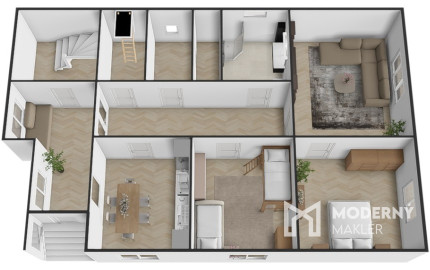 Na predaj rodinný dom vhodný na rekonštrukciu v obci Dežerice