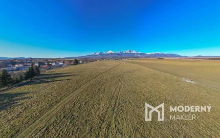 Na predaj pozemok s výhľadom na Tatry v obci Mlynica