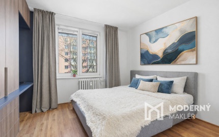 Na predaj svetlý a štýlový 3-izbový byt v Ružinove