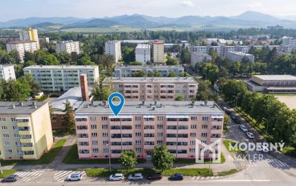 Na predaj 3-izbový byt s veľkou loggiou v Martin-Sever