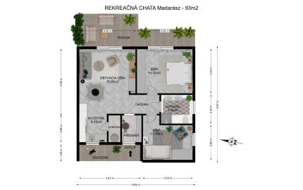 Na predaj rekreačnú chatu s pozemkom v obci Blahová-Madarász