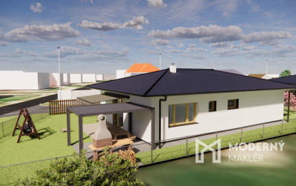 Na predaj 4-izbový bungalov TYP DOMU A  v obci Jelka