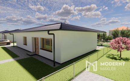 Na predaj 4-izbový bungalov TYP DOMU A  v obci Jelka