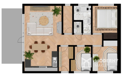 Na predaj novostavba v stave holodom v obci Tešedíkovo