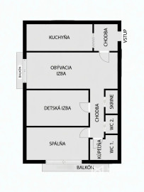 Na predaj prerobený, zariadený 3 izbový byt v Ružinove BA