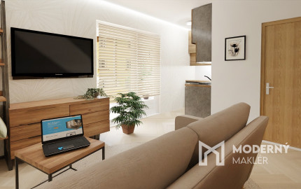 Na predaj investičný zariadený 1-izbový apartmán (nebytový priestor) v Bardejove