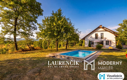 NA PREDAJ | NADŠTANDARTNÝ RODINNÝ DOM S 2533 M² POZEMKOM, PANORAMATICKÝM VÝHĽADOM A DVOJGARÁŽOU | ILAVA-KLOBUŠICE