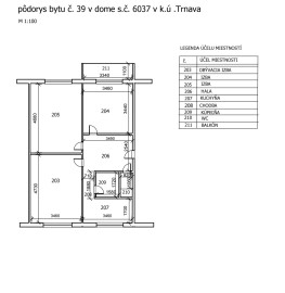 Na predaj čiastočne zrekonštruovaný 3-izbový byt s loggiou v Trnave