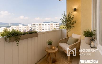 Na predaj 2-izbový byt s panoramatickým výhľadom | Možnosť 3 izieb v Považskej Bystrici