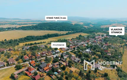 Na predaj pozemok na výstavbu RD v Starej Turej – Papraď