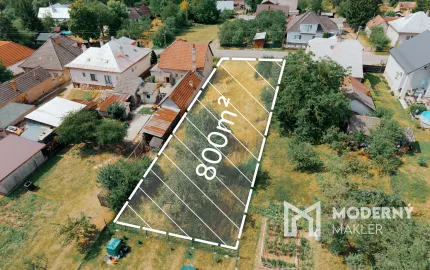 Na predaj pozemok na výstavbu RD v Starej Turej – Papraď