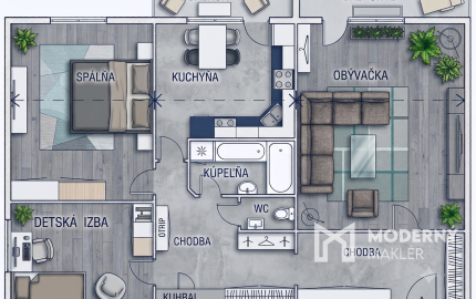 Na predaj 3-izbový byt s dvomi balkónmi v Poprade
