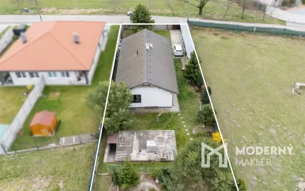 Na predaj rodinný dom s veľkorysým pozemkom v obci Kyselica