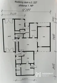 Na predaj 6-izbový rodinný dom v obci Čáry