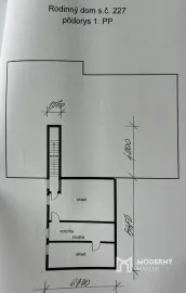 Na predaj 6-izbový rodinný dom v obci Čáry