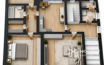 Na predaj priestranný 3-izbový rodinný dom v Suchej nad Parnou