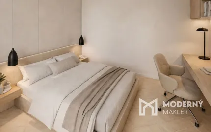 Na predaj 1,5 izbový byt s loggiou a výhľadom do záhrady v centre Trnavy