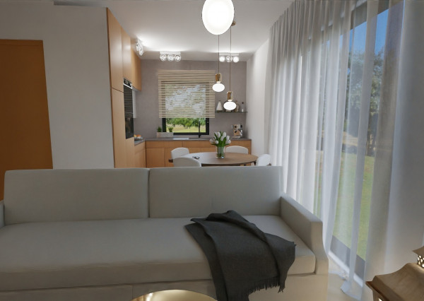 Na predaj priestranný 4-izbový bungalov s terasou v Hrnčiarovciach nad Parnou