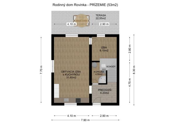 REZERVOVANÉ: Na predaj kompletne zariadený 5-izbový rodinný dom v Rovinke