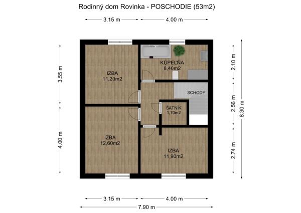 REZERVOVANÉ: Na predaj kompletne zariadený 5-izbový rodinný dom v Rovinke