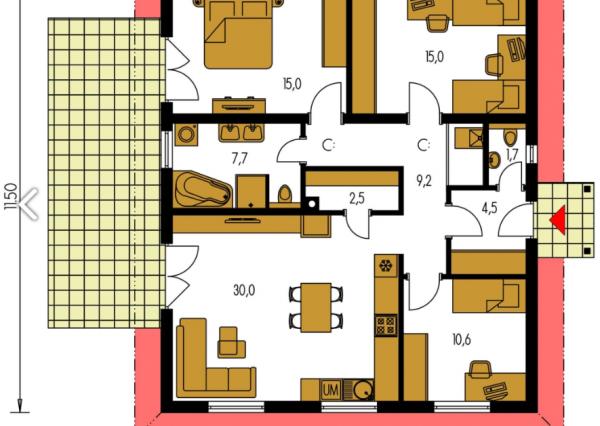 Na predaj 4-izbový dvojdom v obci Jelka, Čerešňová alej