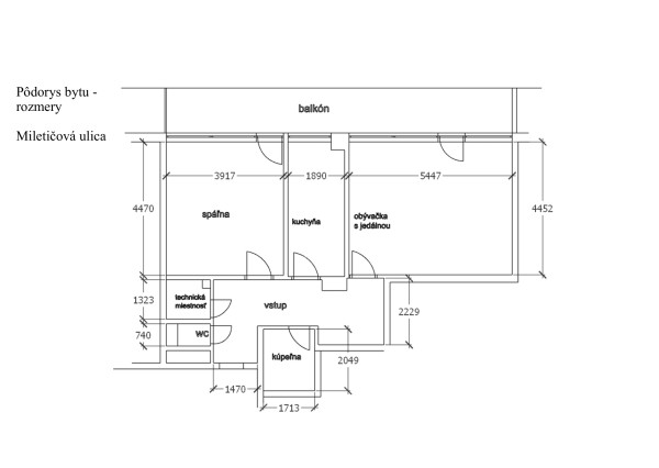 ZNÍŽENÁ CENA:Na predaj 2-izbový byt s loggiou na Miletičovej ulici v Bratislave