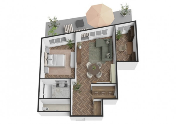 Na predaj 3-izbový investičný byt s predzáhradkou v Devínskej Novej Vsi