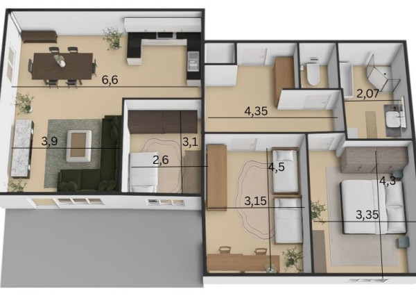 Na predaj na mieru zariadený 4-izbový byt v novostavbe Za Liptovskou v Trenčíne