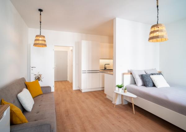 Na prenájom kompletne zariadený 1-izbový byt v novostavbe projektu Noemis v Stupave