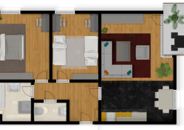 REZERVOVANÉ: Na predaj 3-izbový byt s parkovacím státím v Rajke