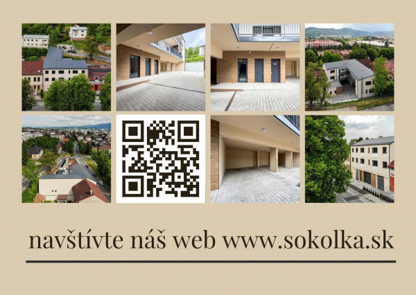SOKOLKA Na predaj unikátny 3-izbový byt č. 1.02G vo Zvolene