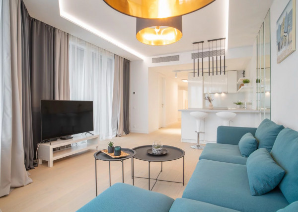 Na prenájom štýlový 3-izbový byt v SKYPARK RESIDENCE s panoramatickým výhľadom