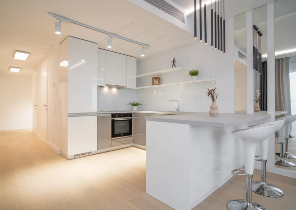 Na prenájom štýlový 3-izbový byt v SKYPARK RESIDENCE s panoramatickým výhľadom