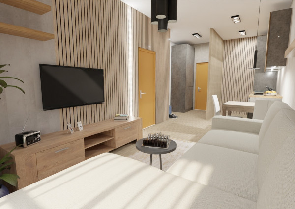 Na predaj investičný 2-izbový apartmán (nebytový priestor) v Bardejove s možnosťou prenosu DPH