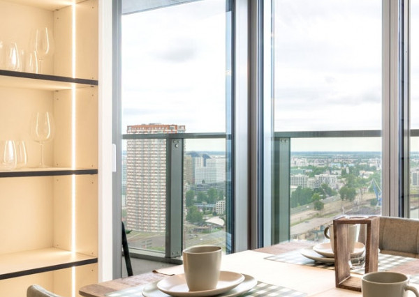 Na prenájom 2-izbový byt v Eurovea Tower – Bratislava