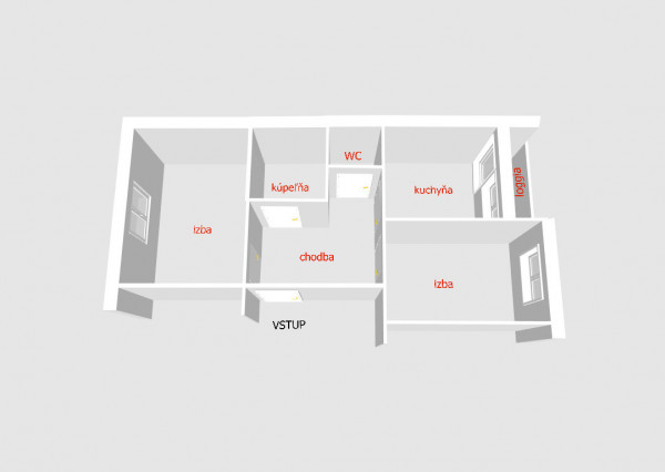 Rezervované...Exkluzívne na predaj pekný 2i byt- Bánovce n/B - ul. Lúčna , Dubnička