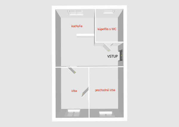 Na predaj: 2-izbový byt po kompletnej rekonštrukcii , Bánovce n/B- ul. K nemocnici – okamžite voľný!