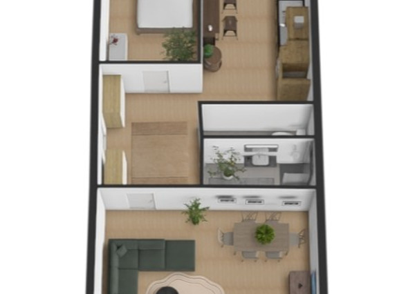 Na predaj priestranný 2-izbový byt vo vyhľadávanej časti v Trnave