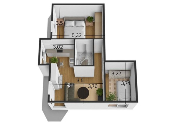Na predaj 3-izbový byt v obci Trenčianske Stankovce