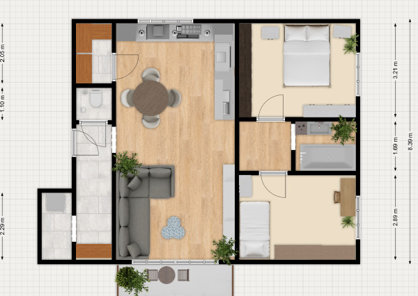 Na predaj 3-izbový byt v lokalite Veľký Lapáš