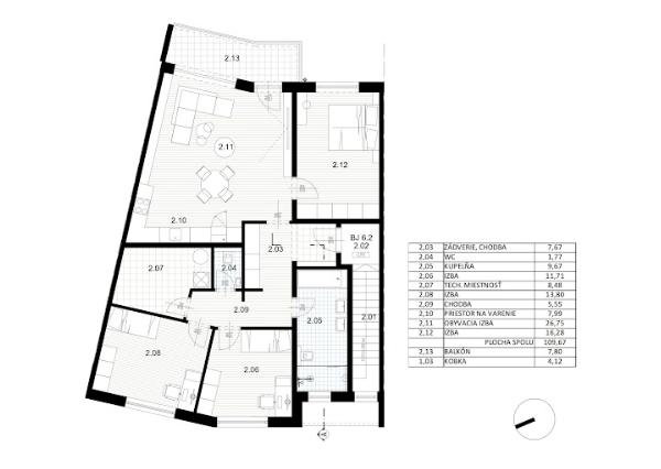 Na predaj skolaudovaný výnimočný 4-izbový byt v rodinnom dome vo Veľkom Orvišti